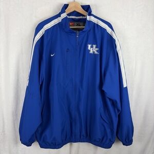 Vintage Kentucky Wildcats Nike Team Windbreaker Jacket Mens‎ Size XL Blue